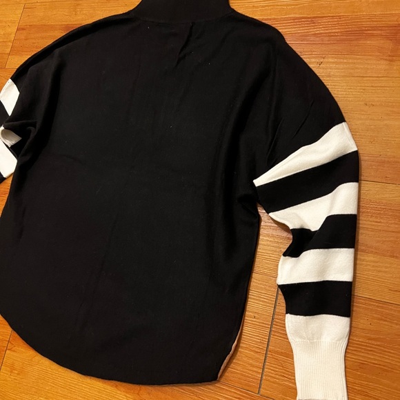 AAEDA colorblock mockneck sweater - Picture 5 of 6